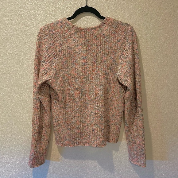 Madewell Marled Shrunken Ribbed Cardigan Sweater - Picture 6 of 7